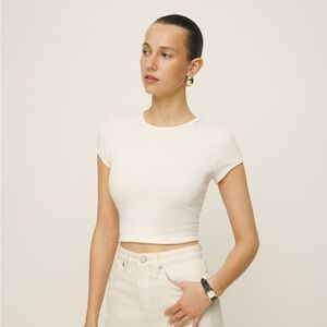 Reformation Muse T Shirt Size Medium White